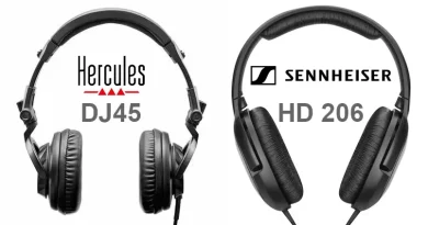 Sennheiser HD 206 vs Hercules DJ45