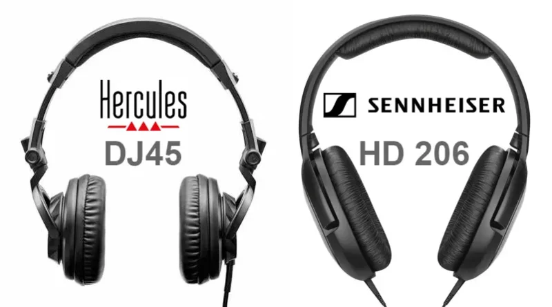 Sennheiser HD 206 vs Hercules DJ45